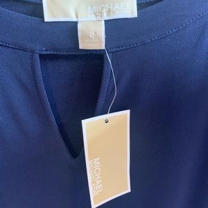 *NWT* Michael Kors Navy Blue Long Sleeve Top
